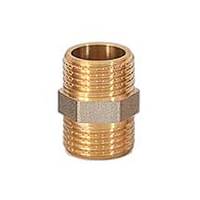 Ниппель никелированная латунь 11/2" нар/нар WM