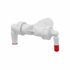Колено с двумя штуцерами AlcaPlast P156Z DN40/32/8-23 с обратным клапаном - картинка 1