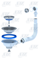 АНИ ПЛАСТ N320 Перелив для мойки круглый 31/2"