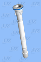 АНИ ПЛАСТ G116 Сифон гофрированный удлинённый 11/2"х40/50