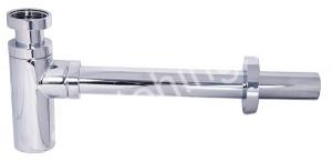 Сифон для раковины без выпуска хром 958L KAISER  - картинка 1