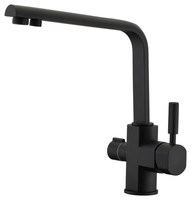 Cмеситель для кухни с краном питьевой воды KAISER Decor 40144-2 Black