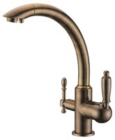 Cмеситель для кухни с краном питьевой воды KAISER Vincent 31244-1 Antique