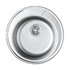 Мойка для кухни из нержавеющей стали KAISER врезная ф490х180х0,8 mm круглая (ХРОМ) - картинка 1