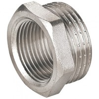 Футорка никелированная латунь 3/8" х 1/4" нар/вн VT