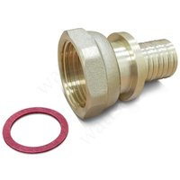 Муфта Varmega латунная Slide-fit с накидной гайкой 20х3/4