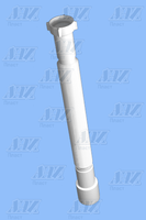 АНИ ПЛАСТ К216 Гибкая труба удлинённая 11/4"х40/50 с гайкой