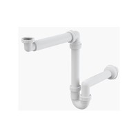 Alca Plast Сифон для умывальника экономящий пространство с накидной гайкой 11/4" A434