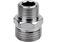 Ниппель переходной хромированная латунь 3/4х1/2 нар/нар Remer 5151234
