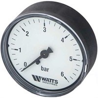 Манометр WATTS 6 бар аксиальный 1/4 НАРУЖНАЯ (ГОРИЗОНТАЛЬНЫЙ)