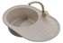 Мойка для кухни из камня (гранит) KAISER 780Х500Х220 овальная (ПЕСОЧНЫЙ МРАМОР) - картинка 1