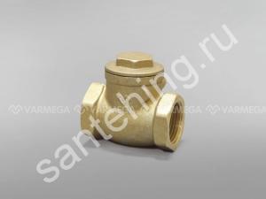 Клапан обратный горизонтальный с латунным штоком 1