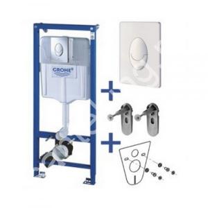 Инсталляция в сборе 4 в 1 с овальной кнопкой GROHE арт.38750 001 - картинка 1