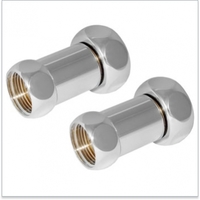 Американка для полотенцесушителя с накидной гайкой хром 3/4" х 3/4" Г-Г пара