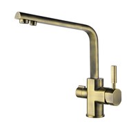 Cмеситель для кухни с краном питьевой воды KAISER Decor 40144-3 Bronze