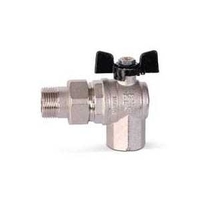 BUGATTI Кран Шаровый 3/4" с американкой УГЛОВОЙ
