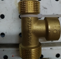 Тройник переходной 3/4"х 1/2" х3/4" ш/г/ш Imperial