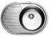 Мойка для кухни из нержавеющей стали KAISER 570х450х180х0,8mm врезная ЛЕВАЯ (ХРОМ) - картинка 1