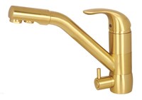 Cмеситель для кухни с краном питьевой воды KAISER Safira 15066-3 Gold