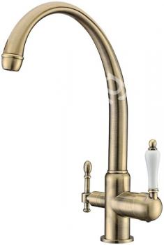 Cмеситель для кухни с краном питьевой воды KAISER Vincent 31145-3 Bronze - картинка 1
