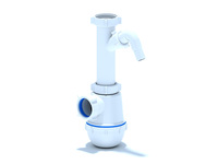 АНИ ПЛАСТ А1020 Сифон для кухни с носиком 11/2" х 40 без выпуска и гофры