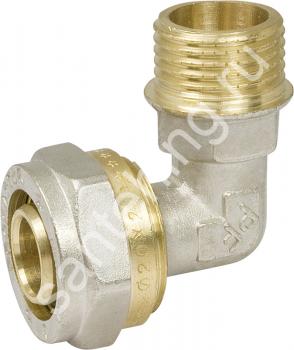 PF Уголок для м/п труб 16ц х 3/4НР (PF PF 439) - картинка 1
