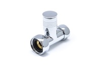 Вентиль для полотенцесушителя прямой хром 1"х 1/2" Г/Г LX 830SCH1004