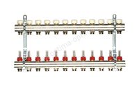 Коллектор с расходомерами 1" х 8 отв х 3/4 х 1,5 GF