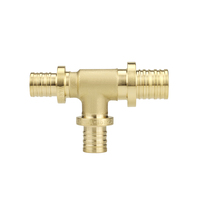 Тройник Varmega Slide-fit переходной латунный 20х16х20