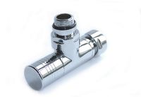 Вентиль для полотенцесушителя угловой хром 3/4" х 1/2 Г/Ш ZZ-4703